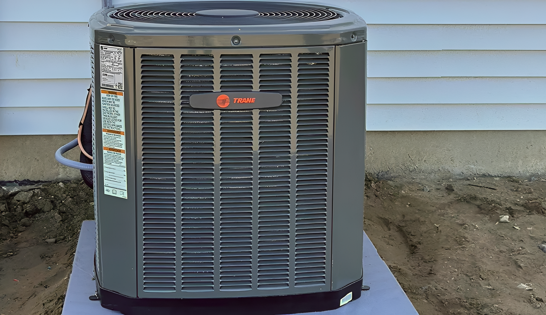 Residential AC unit installation